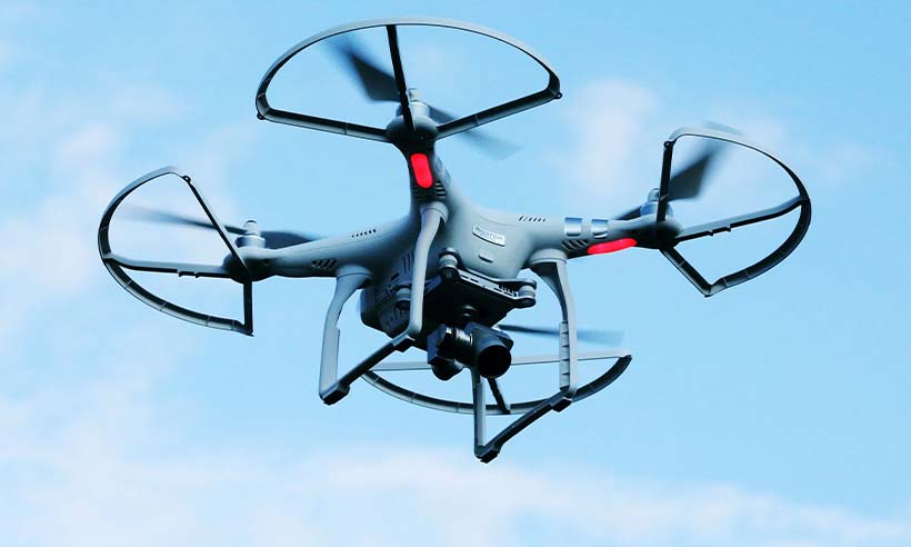 Flying drones in London